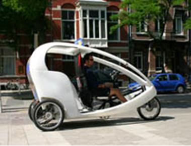 سه چرخه تاکسی در آمستردام