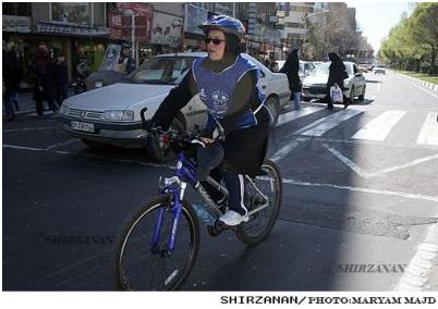 گزارش تصویری شیرزنان از دختران دوچرخه سوار در سطح شهر